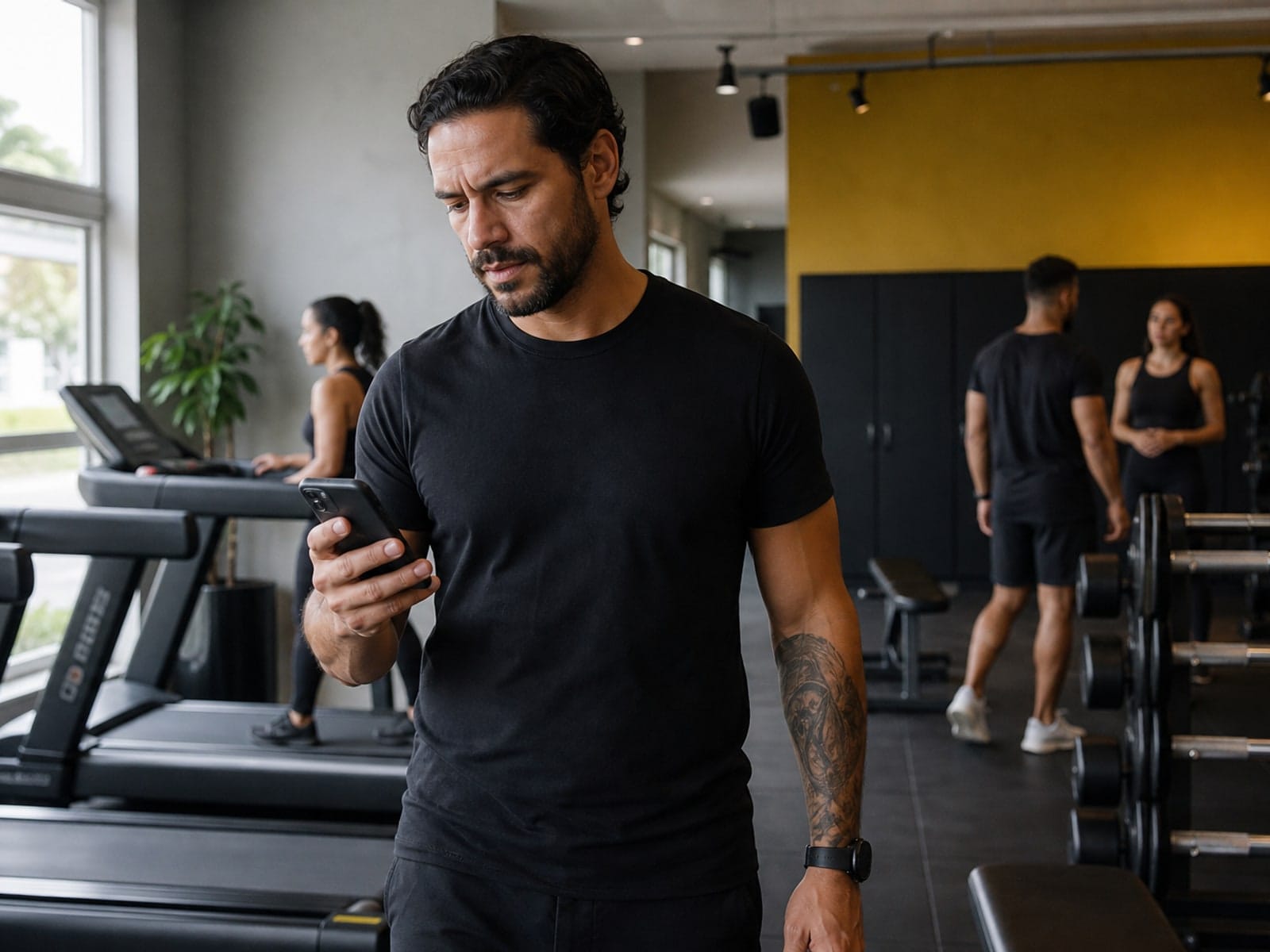 Gestor recebendo alerta de evasão via push no celular